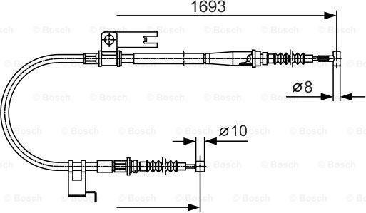 BOSCH 1 987 477 917 - Vaijeri, seisontajarru inparts.fi