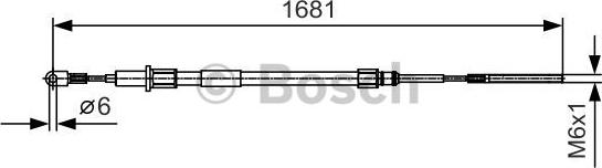 BOSCH 1 987 477 924 - Vaijeri, seisontajarru inparts.fi