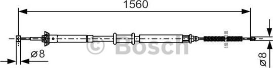 BOSCH 1 987 477 925 - Vaijeri, seisontajarru inparts.fi