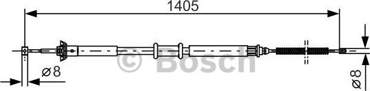 BOSCH 1 987 477 928 - Vaijeri, seisontajarru inparts.fi