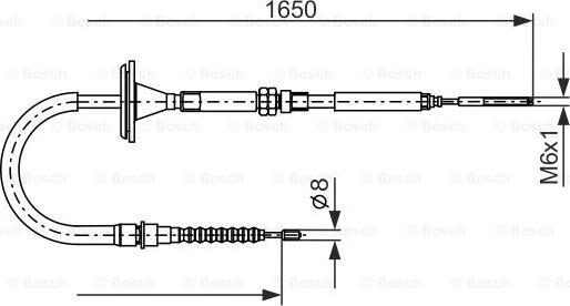 BOSCH 1 987 477 482 - Vaijeri, seisontajarru inparts.fi