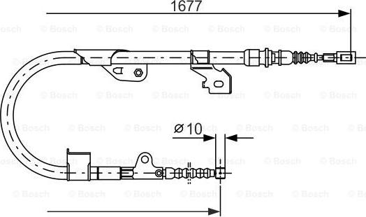 BOSCH 1 987 477 536 - Vaijeri, seisontajarru inparts.fi