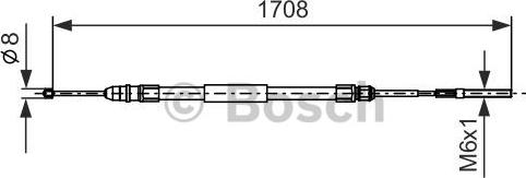 BOSCH 1 987 477 531 - Vaijeri, seisontajarru inparts.fi