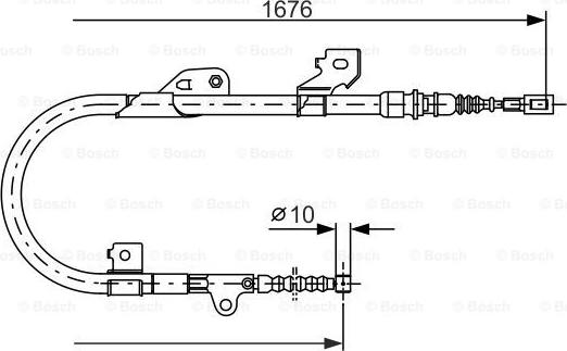 BOSCH 1 987 477 538 - Vaijeri, seisontajarru inparts.fi