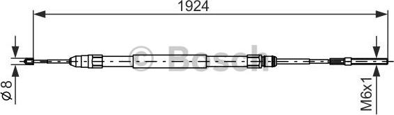 BOSCH 1 987 477 693 - Vaijeri, seisontajarru inparts.fi