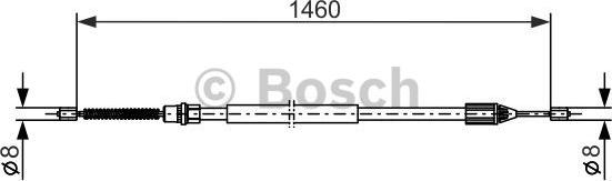 BOSCH 1 987 477 646 - Vaijeri, seisontajarru inparts.fi