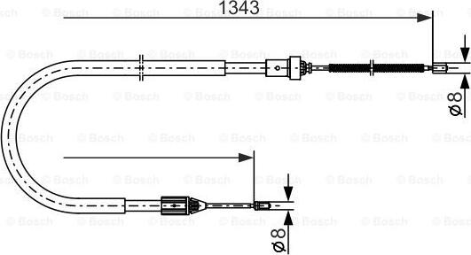 BOSCH 1 987 477 641 - Vaijeri, seisontajarru inparts.fi