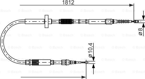 BOSCH 1 987 477 659 - Vaijeri, seisontajarru inparts.fi