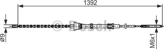 BOSCH 1 987 477 680 - Vaijeri, seisontajarru inparts.fi