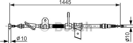 BOSCH 1 987 477 624 - Vaijeri, seisontajarru inparts.fi