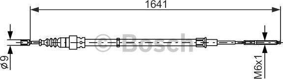 BOSCH 1 987 477 627 - Vaijeri, seisontajarru inparts.fi