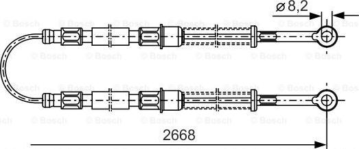 BOSCH 1 987 477 086 - Vaijeri, seisontajarru inparts.fi