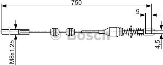 BOSCH 1 987 477 140 - Vaijeri, seisontajarru inparts.fi