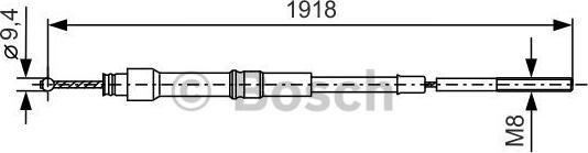 BOSCH 1 987 477 157 - Vaijeri, seisontajarru inparts.fi