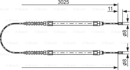 BOSCH 1 987 477 113 - Vaijeri, seisontajarru inparts.fi