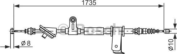 BOSCH 1 987 477 112 - Vaijeri, seisontajarru inparts.fi