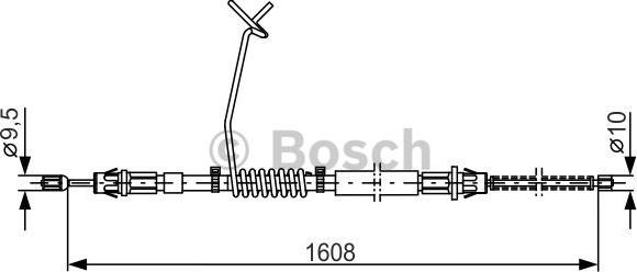 BOSCH 1 987 477 180 - Vaijeri, seisontajarru inparts.fi