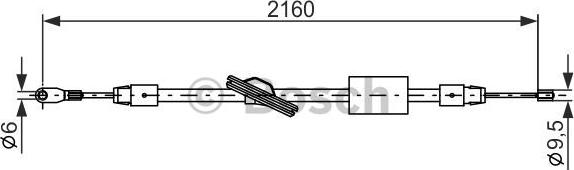 BOSCH 1 987 477 848 - Vaijeri, seisontajarru inparts.fi