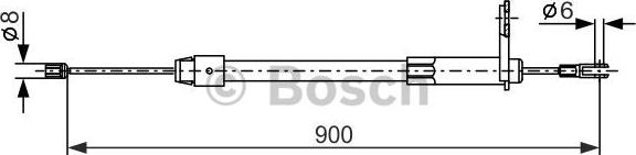 BOSCH 1 987 477 847 - Vaijeri, seisontajarru inparts.fi