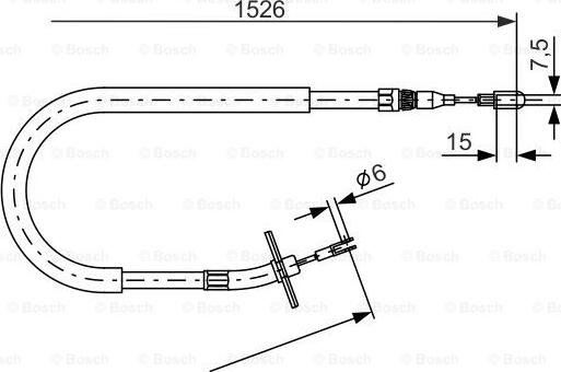 BOSCH 1 987 477 859 - Vaijeri, seisontajarru inparts.fi