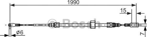 BOSCH 1 987 477 854 - Vaijeri, seisontajarru inparts.fi