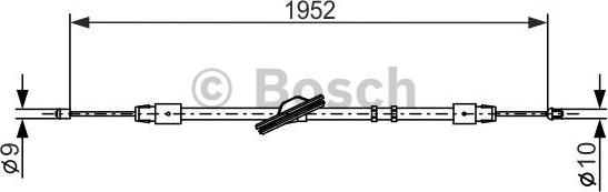 BOSCH 1 987 477 851 - Vaijeri, seisontajarru inparts.fi