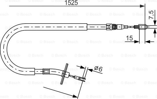 BOSCH 1 987 477 858 - Vaijeri, seisontajarru inparts.fi