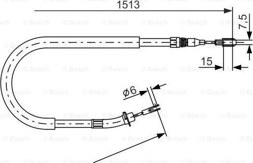 BOSCH 1 987 477 852 - Vaijeri, seisontajarru inparts.fi