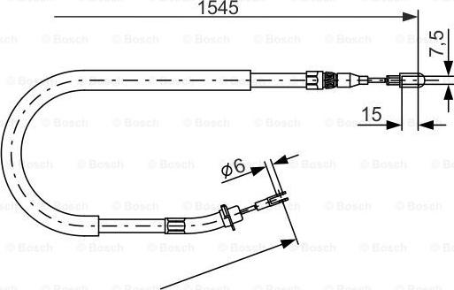 BOSCH 1 987 477 857 - Vaijeri, seisontajarru inparts.fi