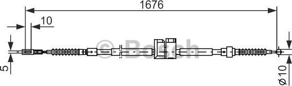 BOSCH 1 987 477 815 - Vaijeri, seisontajarru inparts.fi