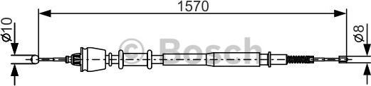 BOSCH 1 987 477 885 - Vaijeri, seisontajarru inparts.fi