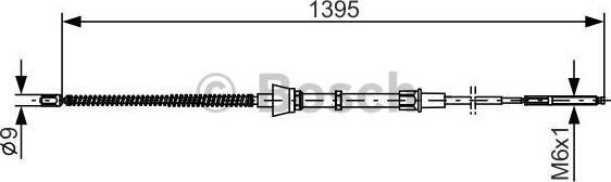 BOSCH 1 987 477 883 - Vaijeri, seisontajarru inparts.fi