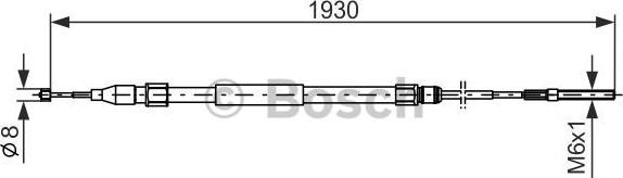 BOSCH 1 987 477 821 - Vaijeri, seisontajarru inparts.fi