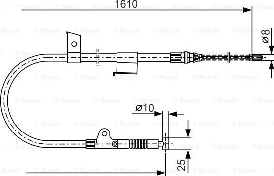 BOSCH 1 987 477 399 - Vaijeri, seisontajarru inparts.fi