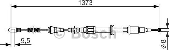 BOSCH 1 987 477 309 - Vaijeri, seisontajarru inparts.fi