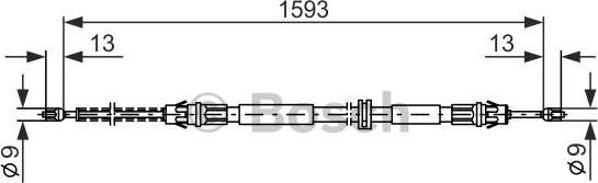 BOSCH 1 987 477 374 - Vaijeri, seisontajarru inparts.fi