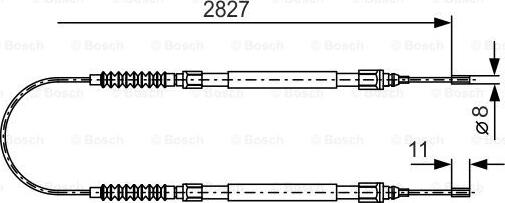 BOSCH 1 987 477 263 - Vaijeri, seisontajarru inparts.fi