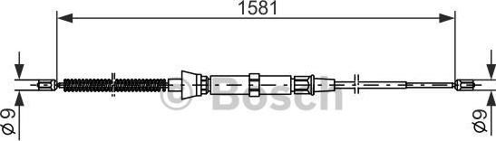 BOSCH 1 987 477 205 - Vaijeri, seisontajarru inparts.fi