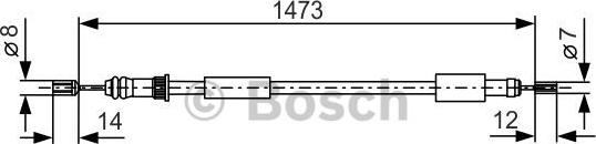 BOSCH 1 987 477 270 - Vaijeri, seisontajarru inparts.fi