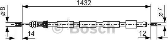 BOSCH 1 987 477 272 - Vaijeri, seisontajarru inparts.fi