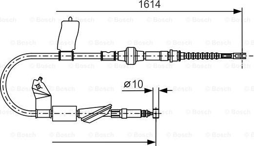 BOSCH 1 987 477 740 - Vaijeri, seisontajarru inparts.fi