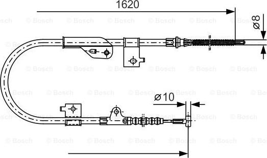 BOSCH 1 987 477 758 - Vaijeri, seisontajarru inparts.fi