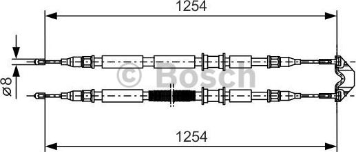 BOSCH 1 987 477 764 - Vaijeri, seisontajarru inparts.fi