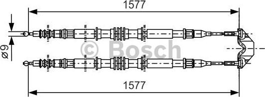 BOSCH 1 987 477 767 - Vaijeri, seisontajarru inparts.fi