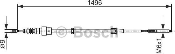 BOSCH 1 987 477 705 - Vaijeri, seisontajarru inparts.fi