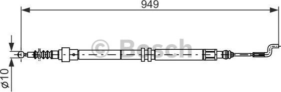 BOSCH 1 987 477 706 - Vaijeri, seisontajarru inparts.fi