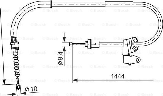 BOSCH 1 987 477 711 - Vaijeri, seisontajarru inparts.fi