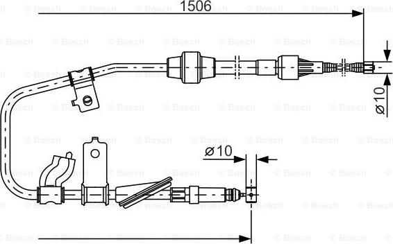 BOSCH 1 987 477 789 - Vaijeri, seisontajarru inparts.fi