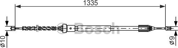 BOSCH 1 987 477 783 - Vaijeri, seisontajarru inparts.fi