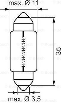 BOSCH 1 987 301 501 - Polttimo, rekisterikilvenvalo inparts.fi